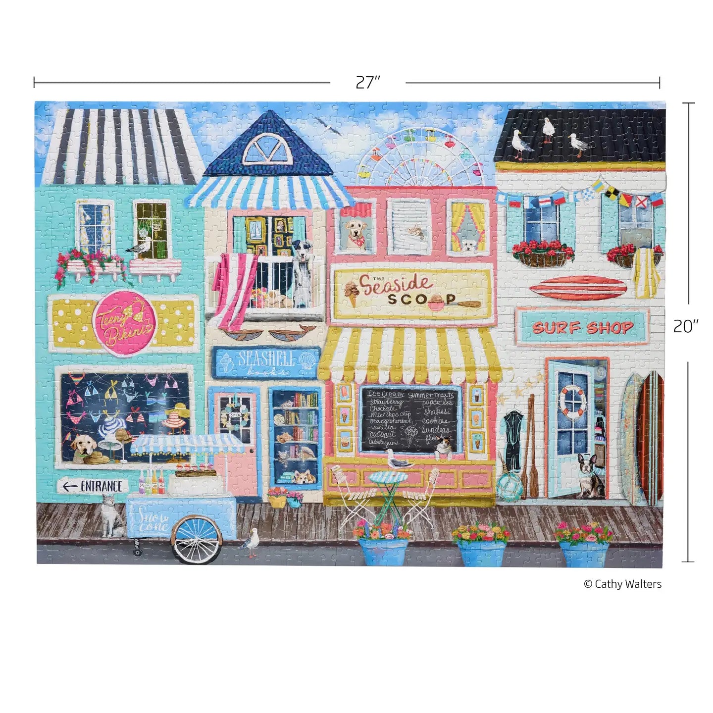 Beach Boardwalk 1000 Piece Puzzle WerkShoppe