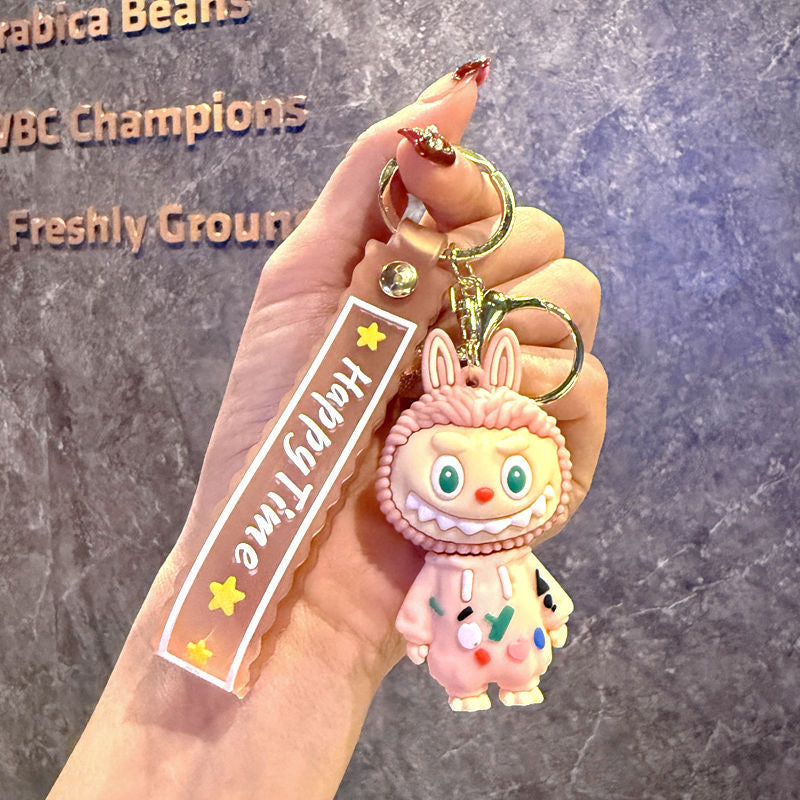 Cartoon Labubu Keychain