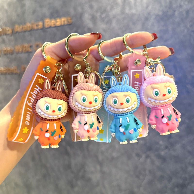 Cartoon Labubu Keychain