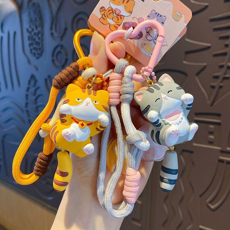 Cartoon Kitty Keychain