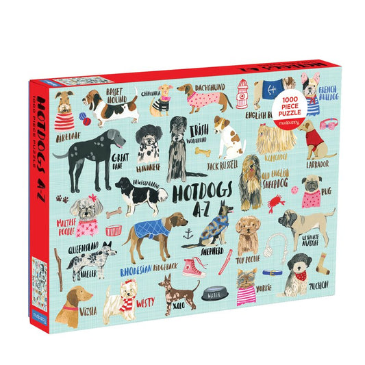 Hot Dogs A-Z 1000 Piece Puzzle Mudpuppy
