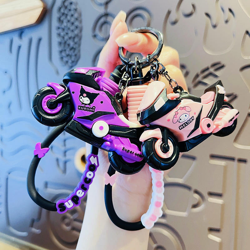 Sanrio Cartoon Motorcycle Keychain