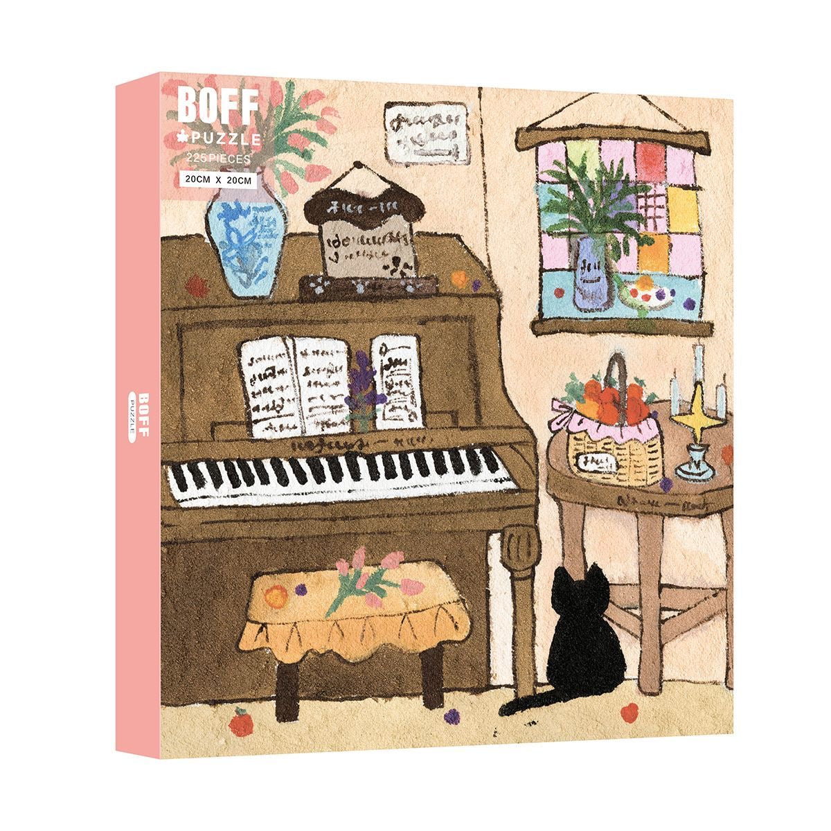 BOFF Puzzle Soft Melody Piano Room 225 Piece Jigsaw Puzzle BOFF