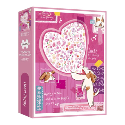 Heart Puppy 1000 Piece Jigsaw Puzzle TKX
