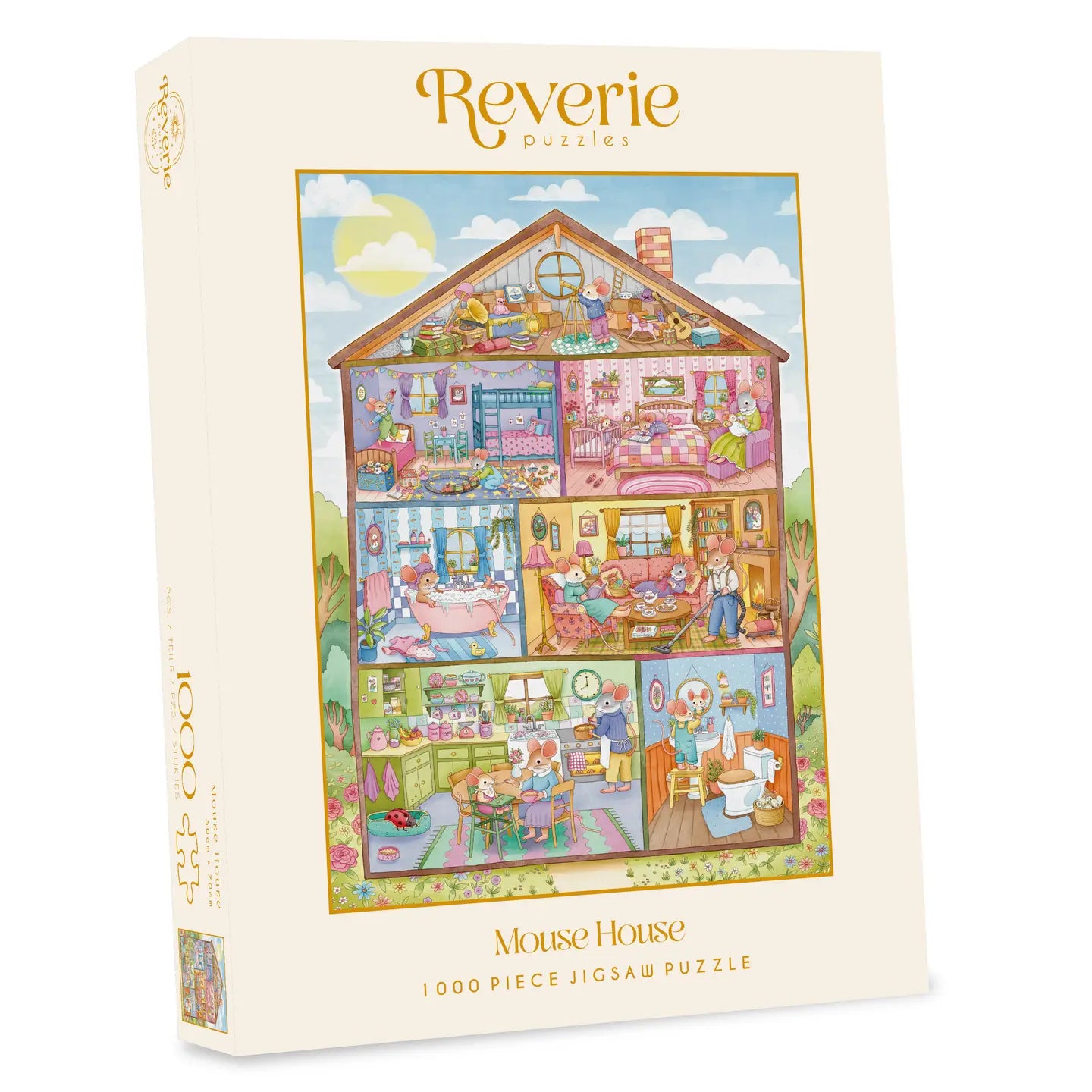 Mouse House 1000 Piece Jigsaw Puzzle Reverie Puzzles