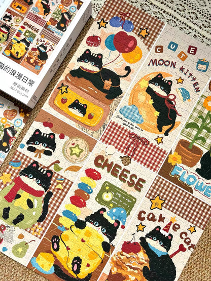 Daily Life of a Fluffy Cat 1000 Piece Jigsaw Puzzle Puzzle Of Life