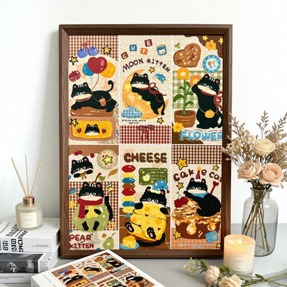 Daily Life of a Fluffy Cat 1000 Piece Jigsaw Puzzle Puzzle Of Life