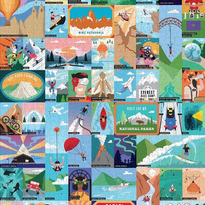 50 Thrilling Experiences for Adventure Seekers 1000 Piece Puzzle