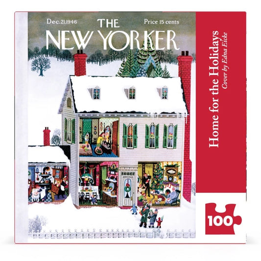 [Pre-Order] Home for the Holidays Mini 100 Piece Mini Puzzle New York Puzzle Company