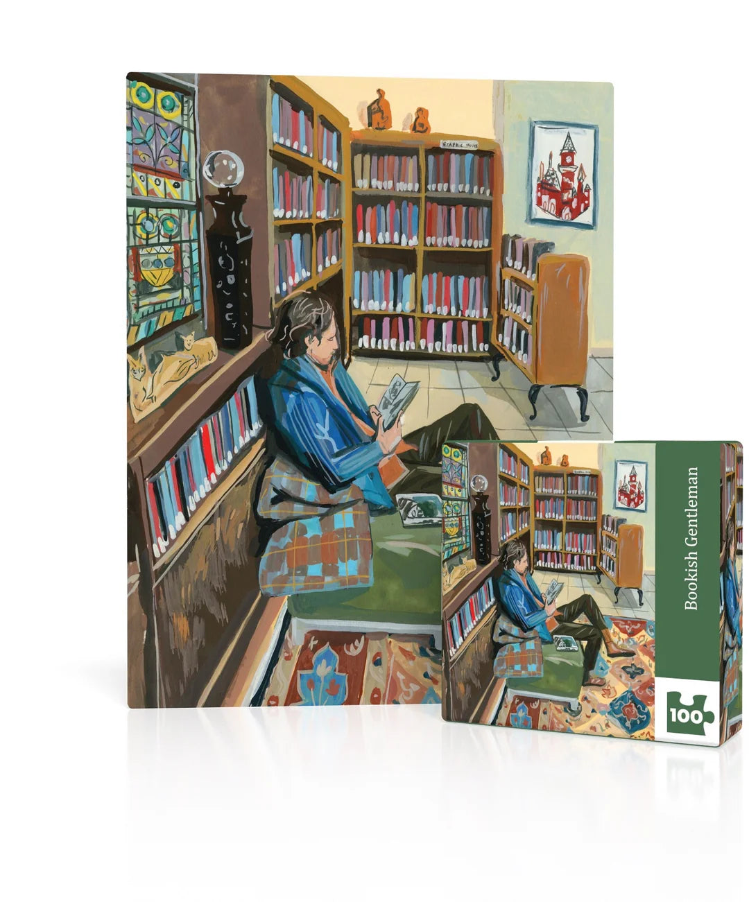 [Pre-Order] Bookish Gentleman Mini
100 Piece Mini Puzzle New York Puzzle Company