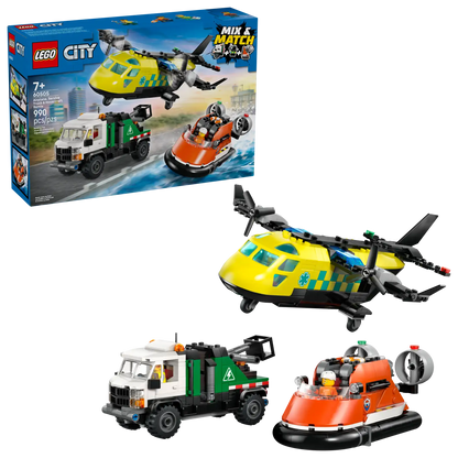 LEGO City Airplane, Service Truck & Hovercraft Remix 60505