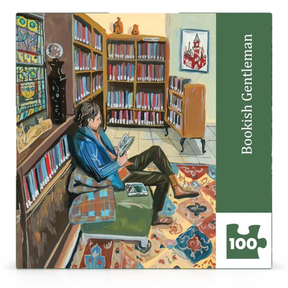 [Pre-Order] Bookish Gentleman Mini
100 Piece Mini Puzzle New York Puzzle Company