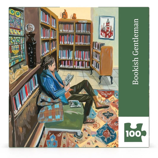 [Pre-Order] Bookish Gentleman Mini
100 Piece Mini Puzzle New York Puzzle Company
