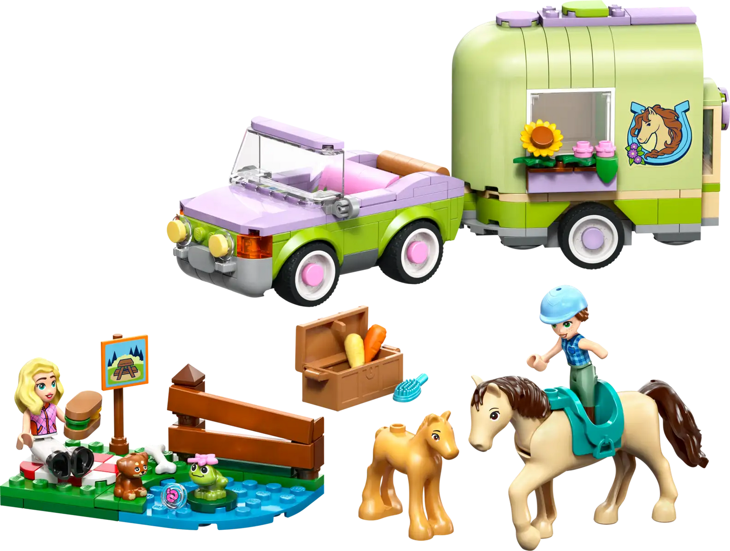 LEGO Friends Horse & Baby Foal Trailer 42695