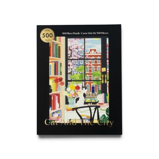 Cat And The City 500 Piece Puzzle Jigsaw puzzles
