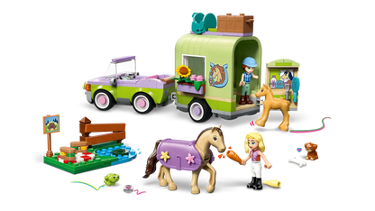 LEGO Friends Horse & Baby Foal Trailer 42695