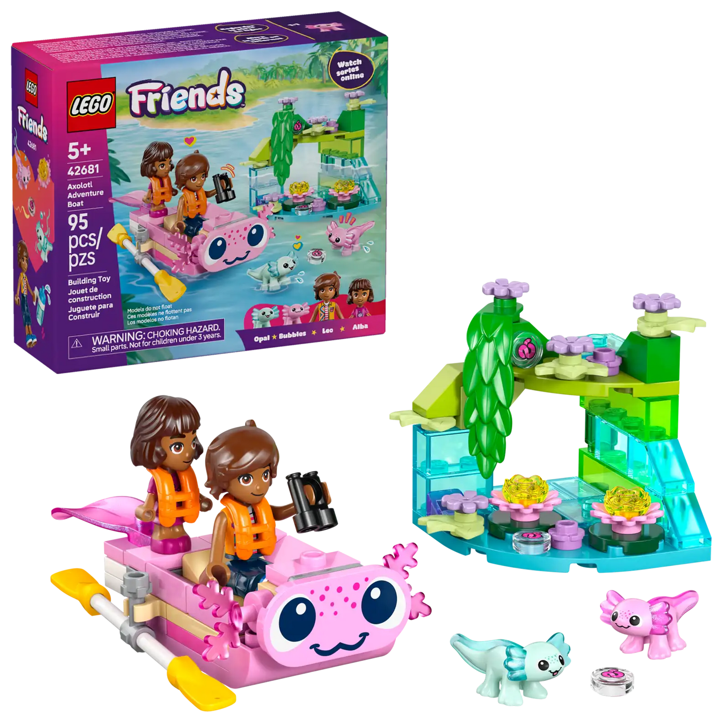 LEGO Friends Axolotl Adventure Boat 42681