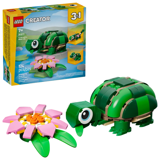 LEGO Creator 3-in-1 Turtle with a Water Lily Flower 31377 LEGO