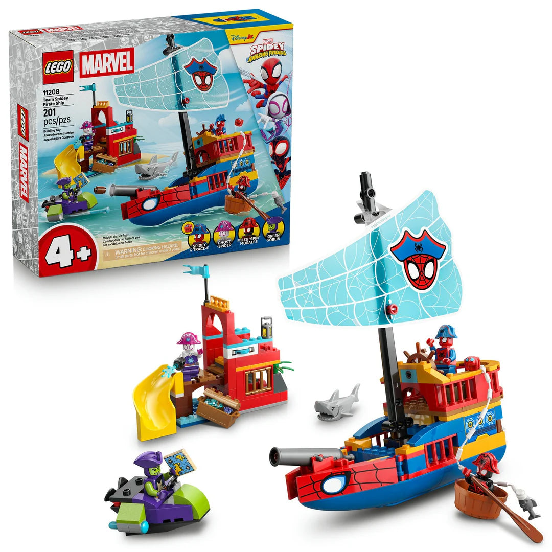 LEGO Marvel Team Spidey Pirate Ship 11208
