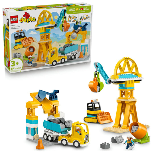 LEGO DUPLO® 3 in 1 Construction Site and Vehicles 10476 LEGO