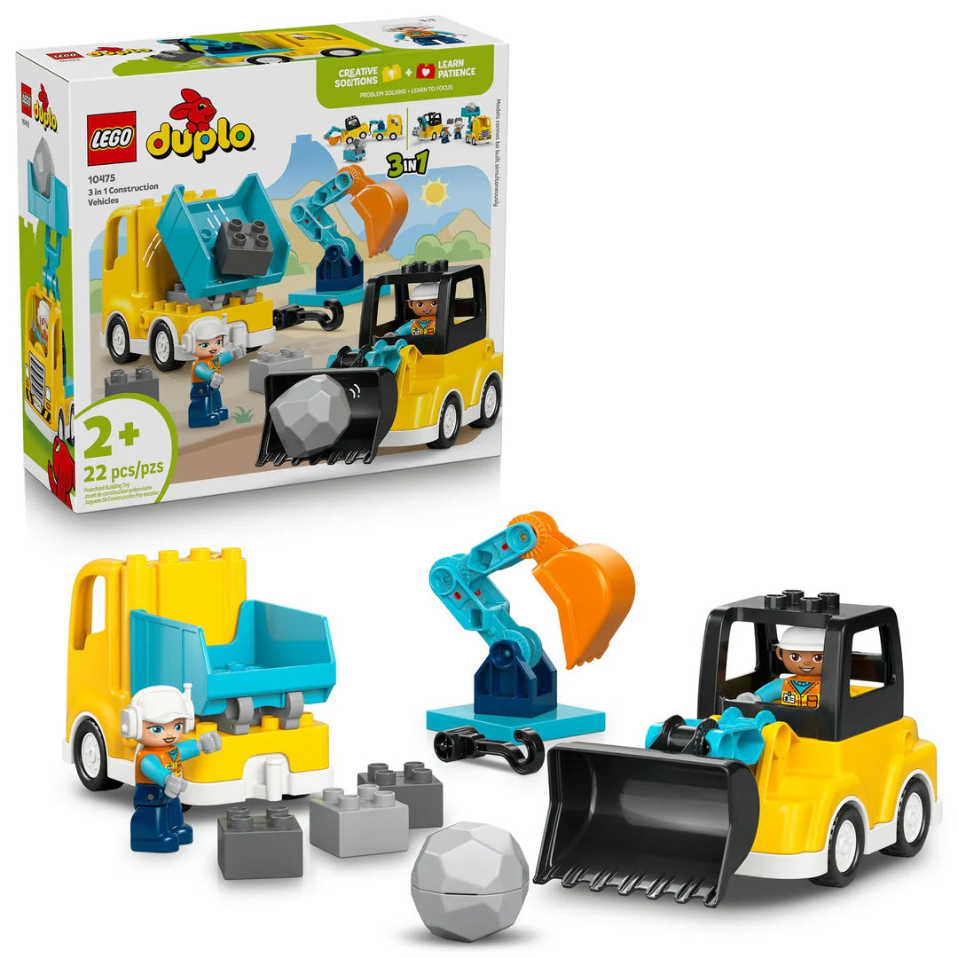 LEGO DUPLO® 3 in 1 Construction Vehicles 10475