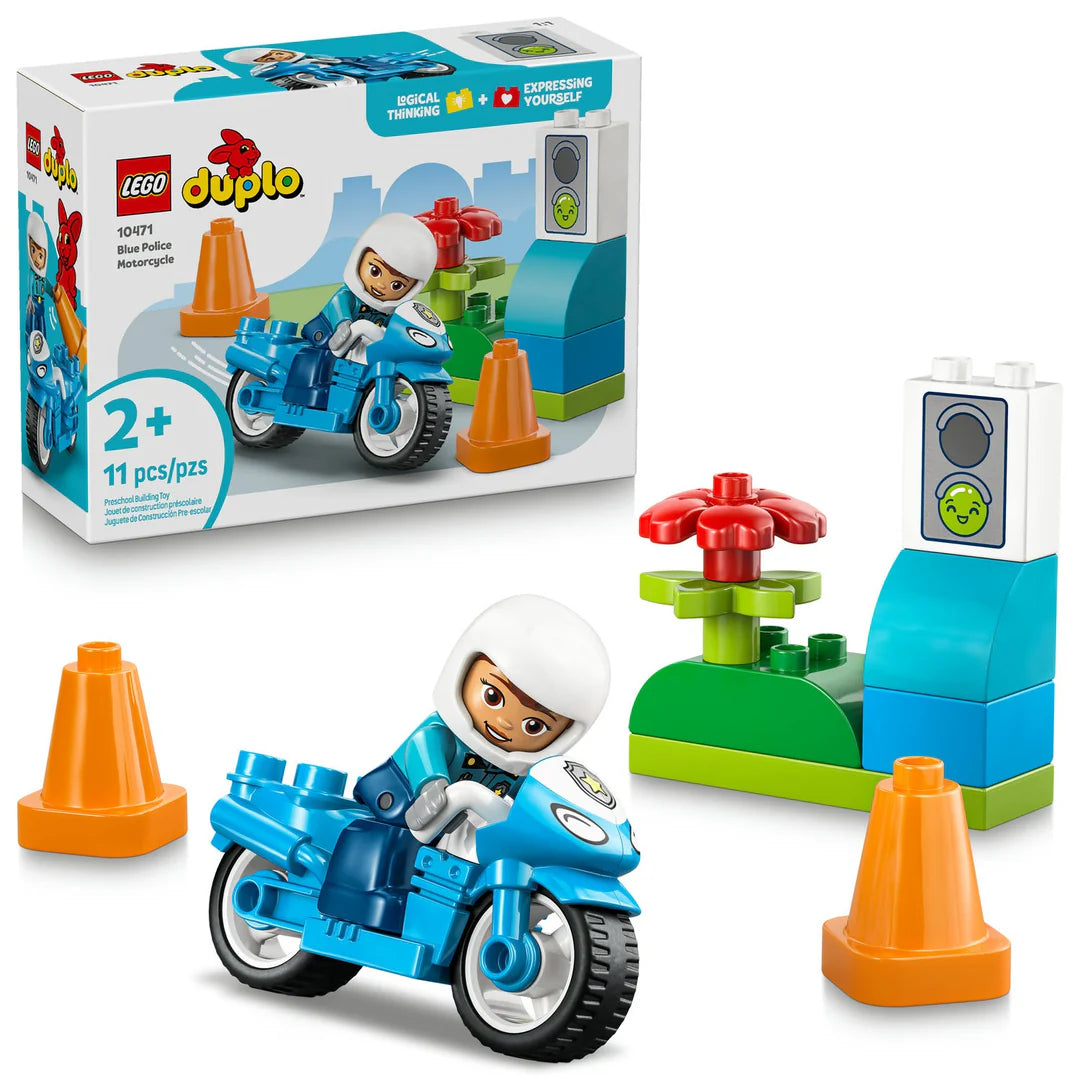 LEGO DUPLO® Blue Police Motorcycle 10471