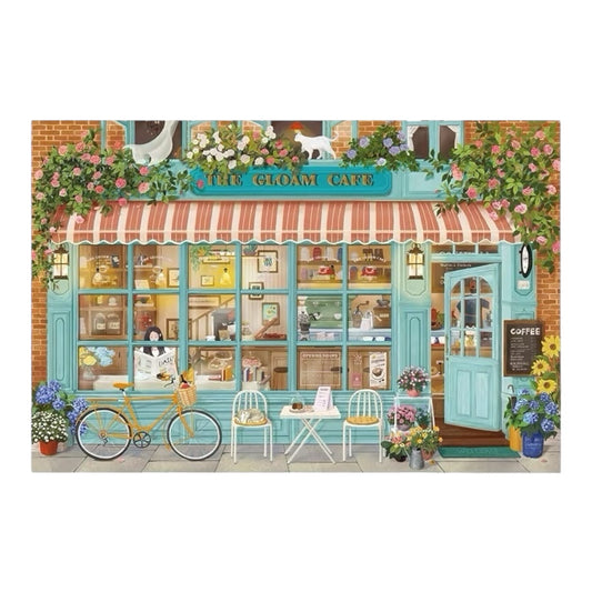 Momibook Corner Coffee Shop 1000 Piece Jigsaw Puzzle