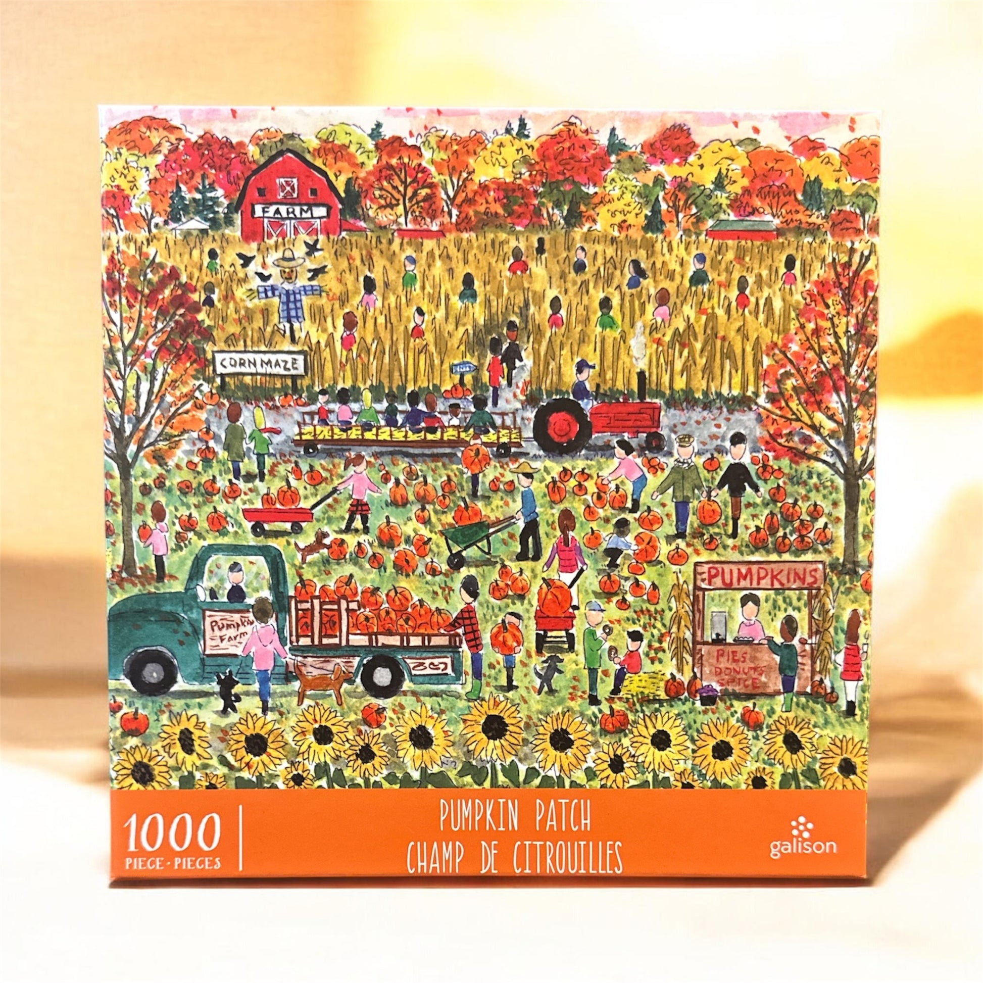 Galison Pumpkin Patch 1000 Piece Jigsaw Puzzle Galison