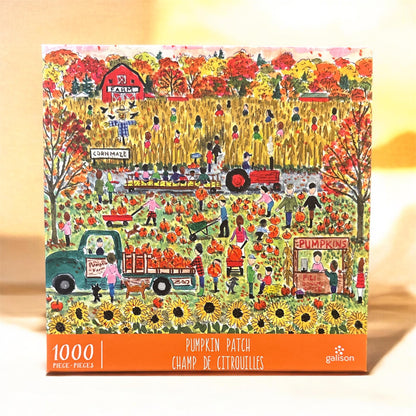 Galison Pumpkin Patch 1000 Piece Jigsaw Puzzle Galison