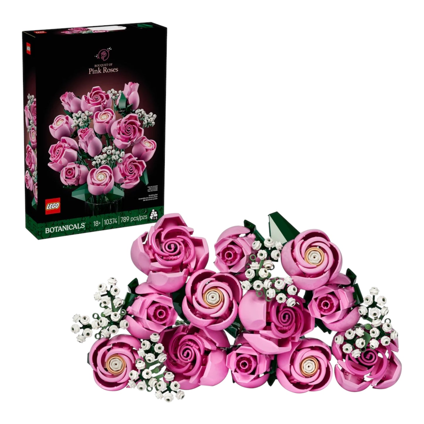 LEGO Botanicals Bouquet of Pink Roses 10374