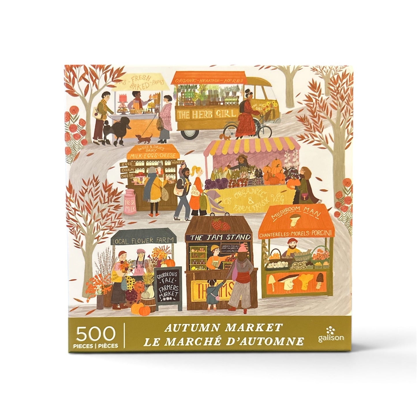 Galison Autumn Market 500 Piece Puzzle Galison