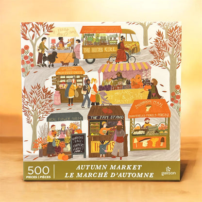 Galison Autumn Market 500 Piece Puzzle Galison