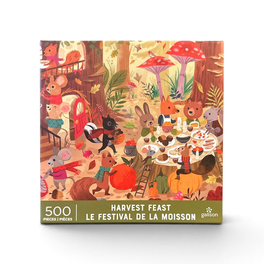 Galison Harvest Feast 500 Piece Puzzle Galison