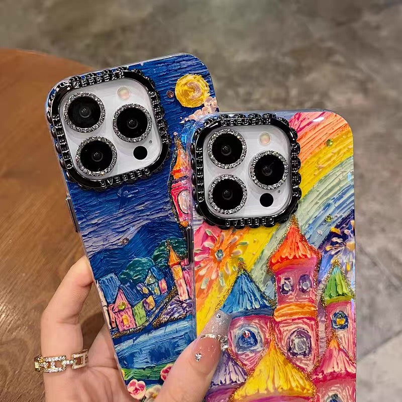 Dreamy Phone Case – Castle, Dolphin & Starry Town Series