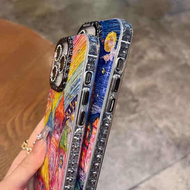 Dreamy Phone Case – Castle, Dolphin & Starry Town Series