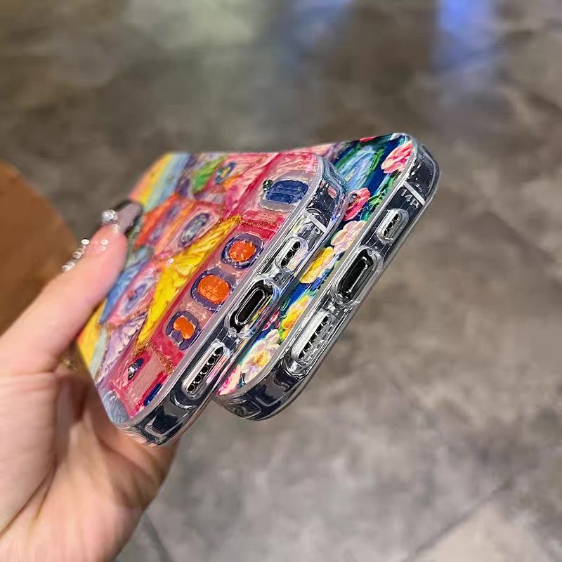 Dreamy Phone Case – Castle, Dolphin & Starry Town Series