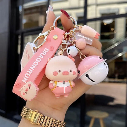 Kawaii Pig Keychain Set