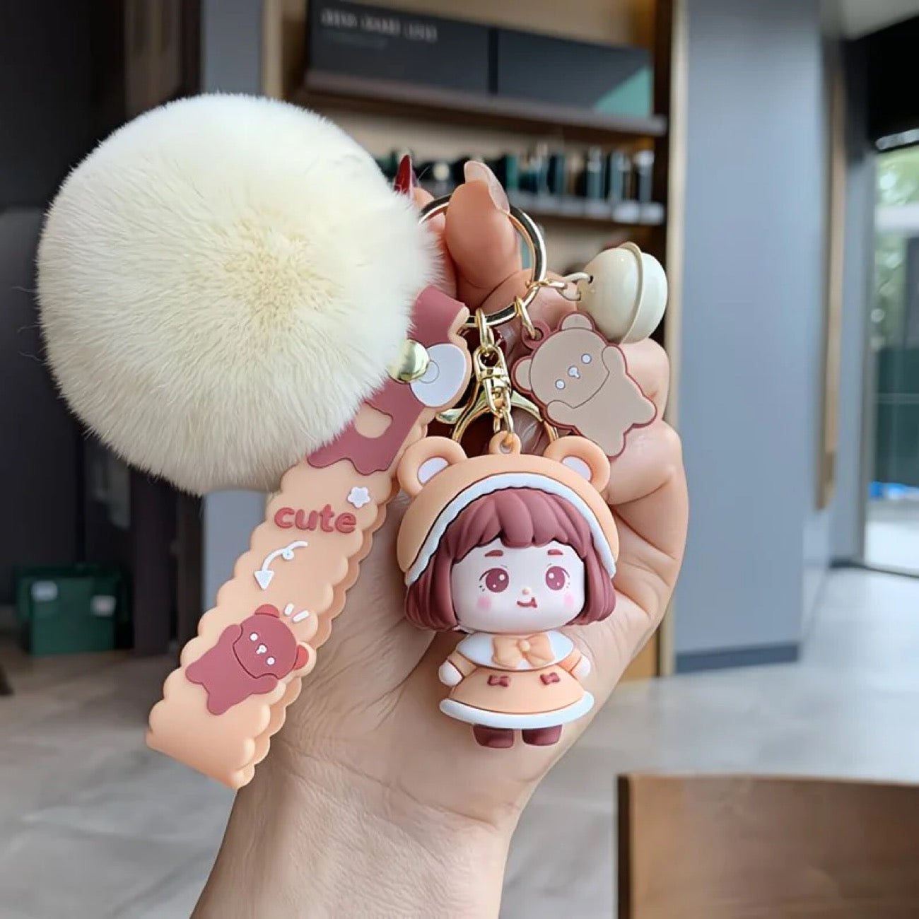 Kawaii Girl Keychain Set