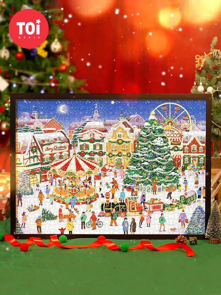 Toi Christmas Square 1000 Piece Jigsaw Puzzle