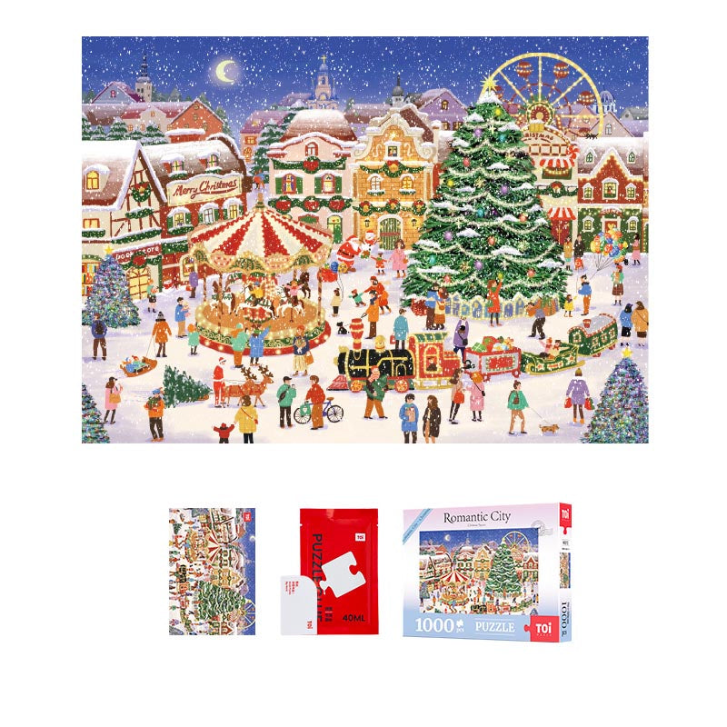 Toi Christmas Square 1000 Piece Jigsaw Puzzle