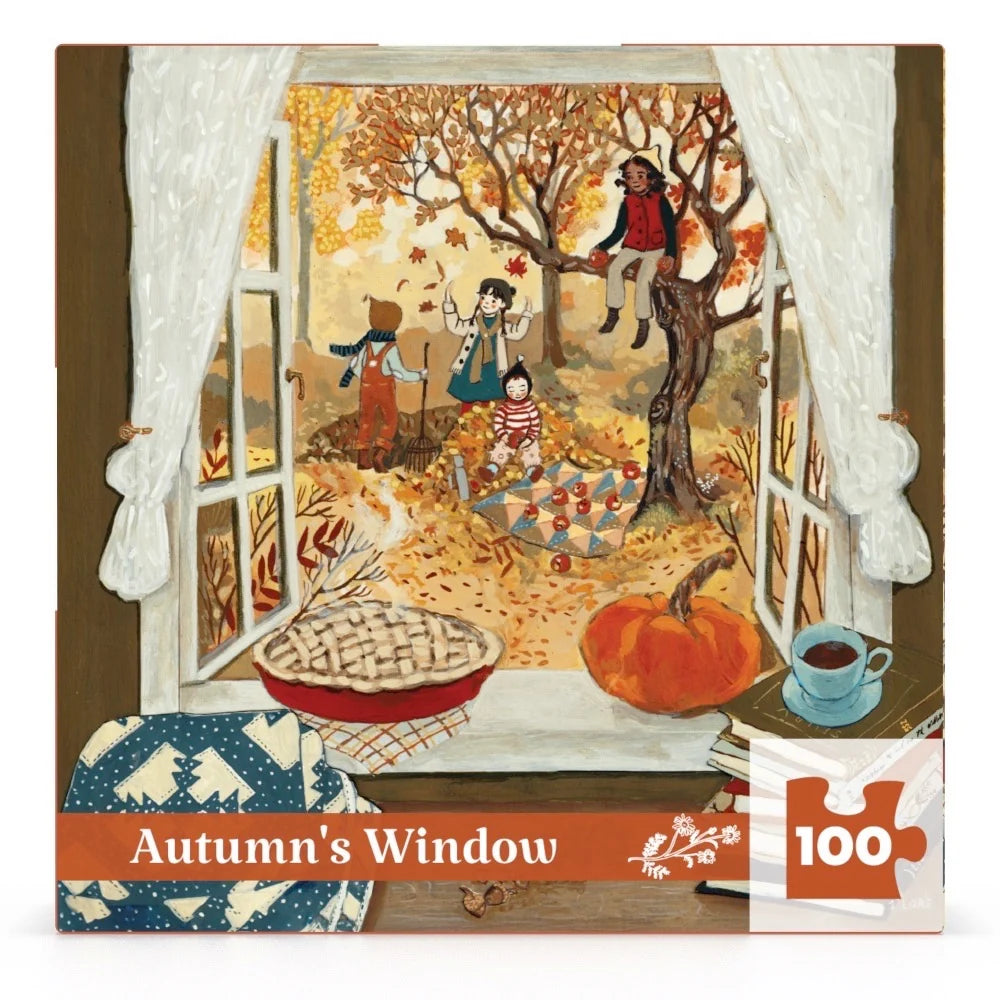 Autumn's Window Mini 100 Piece Jigsaw Puzzle V Boutique Studio