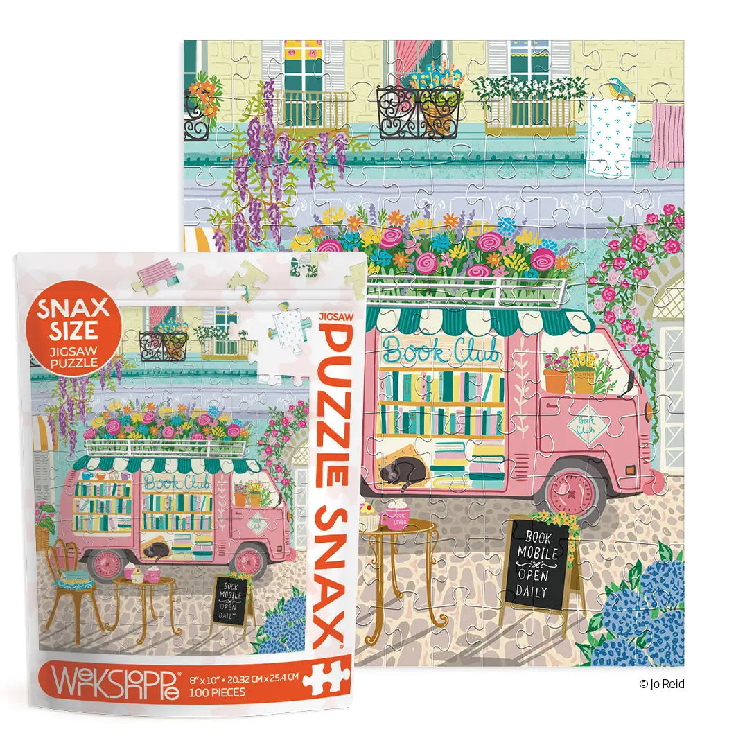 Mobile Book Club 100 Piece Puzzle Snax WerkShoppe