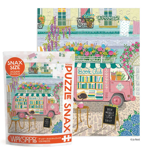 Mobile Book Club 100 Piece Puzzle Snax WerkShoppe