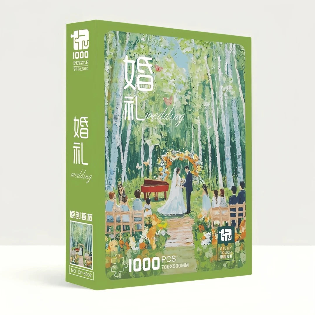Forest Wedding Ceremony 1000 Piece Puzzle Toppie