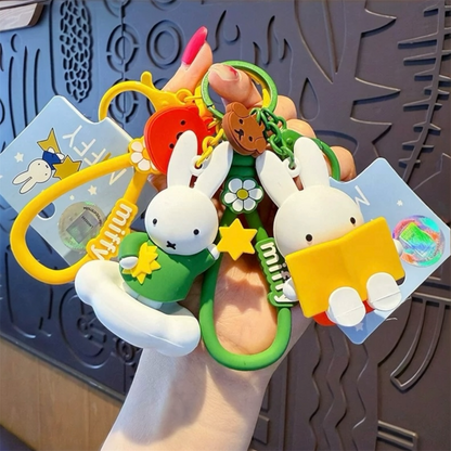 Kawaii Miffy Good Night Party Keychain