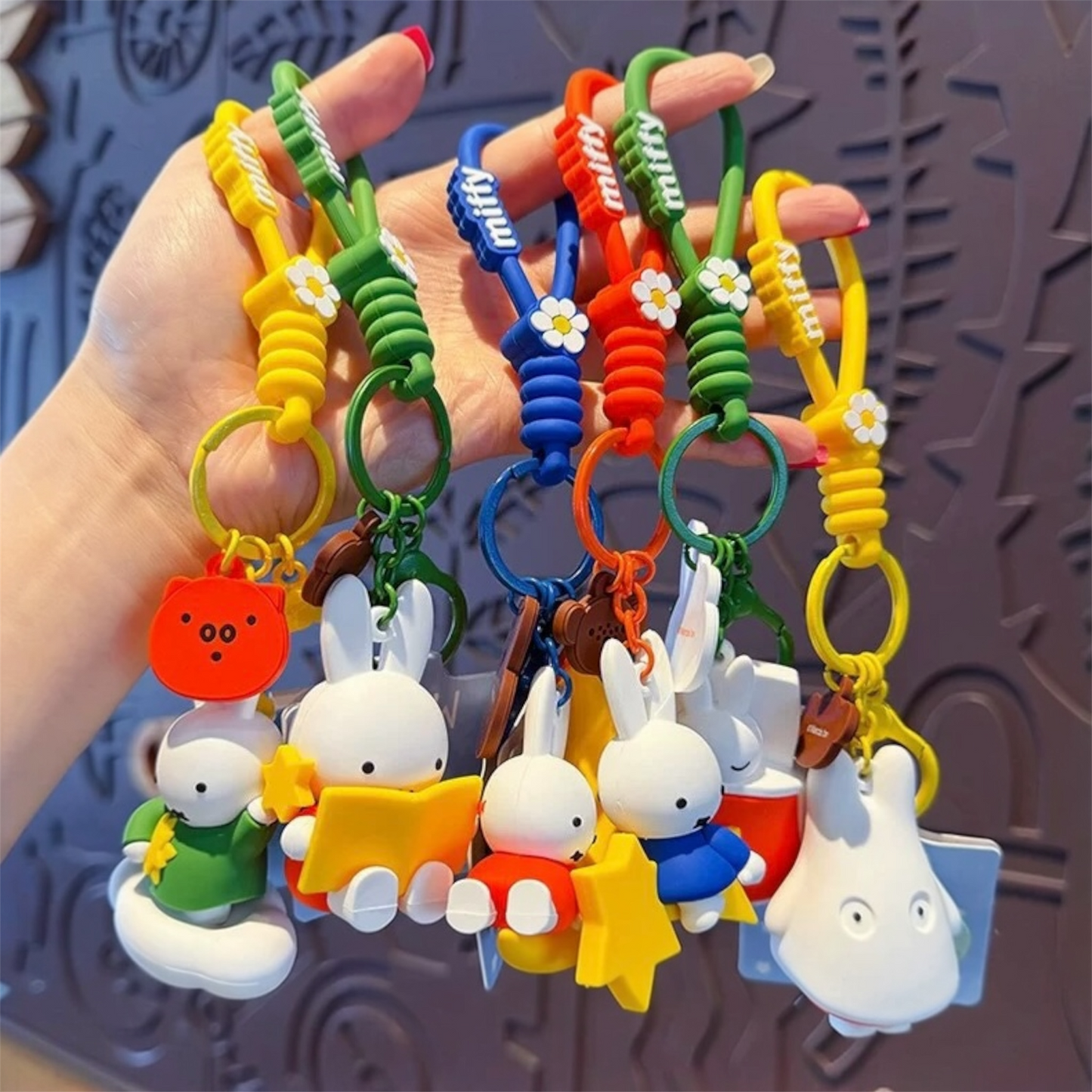 Kawaii Miffy Good Night Party Keychain