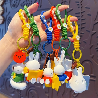 Kawaii Miffy Good Night Party Keychain