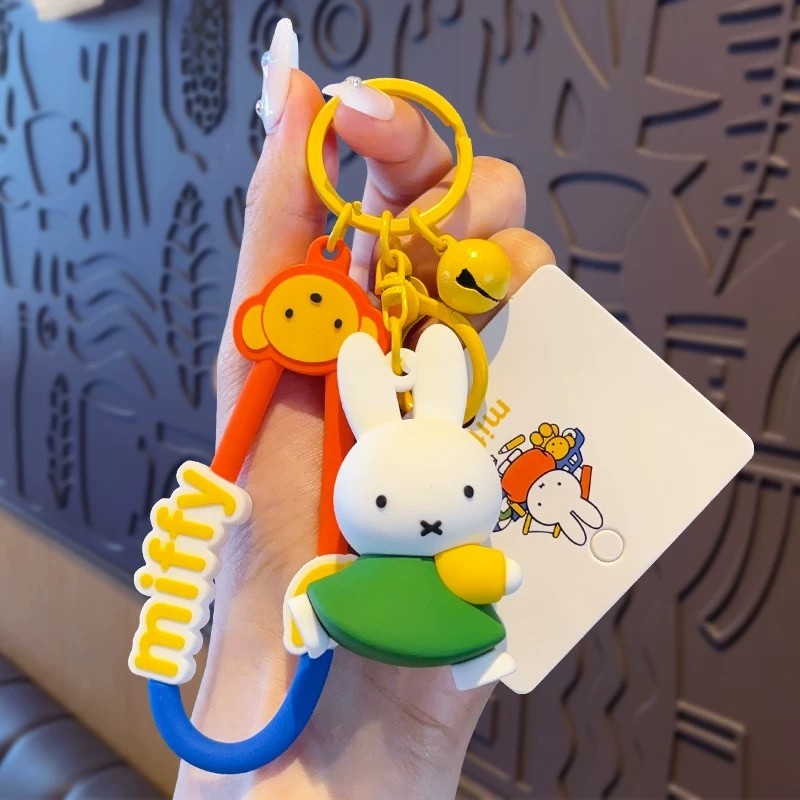 Kawaii Miffy Colorful Outfit Keychain