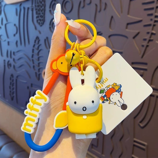 Kawaii Miffy Colorful Outfit Keychain