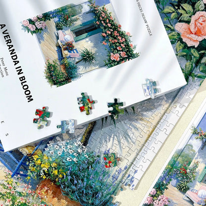 A Veranda in Bloom 1000 Piece Jigsaw Puzzle